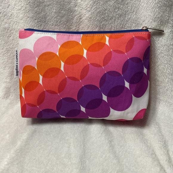 Clinique Pink and Orange Cosmetic Bag - Picture 2 of 12